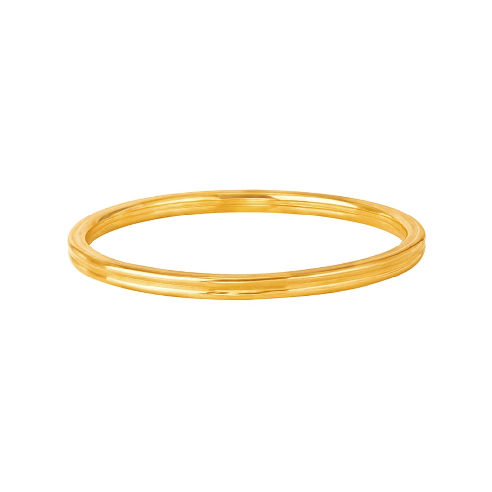 Refined Glossy Gold Bangle,,hi-res image number null