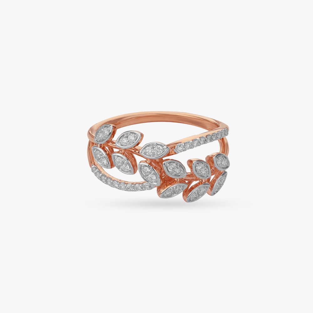 Radiant Leaves Diamond Ring,,hi-res image number null