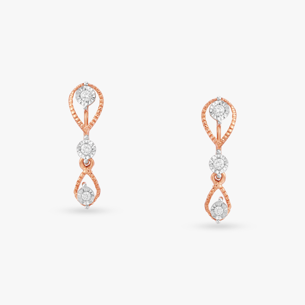 

Celestial Grace Diamond Drop Earrings