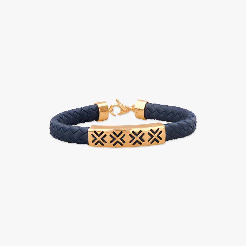 

Bold Crossplay Gold Bracelet for Men