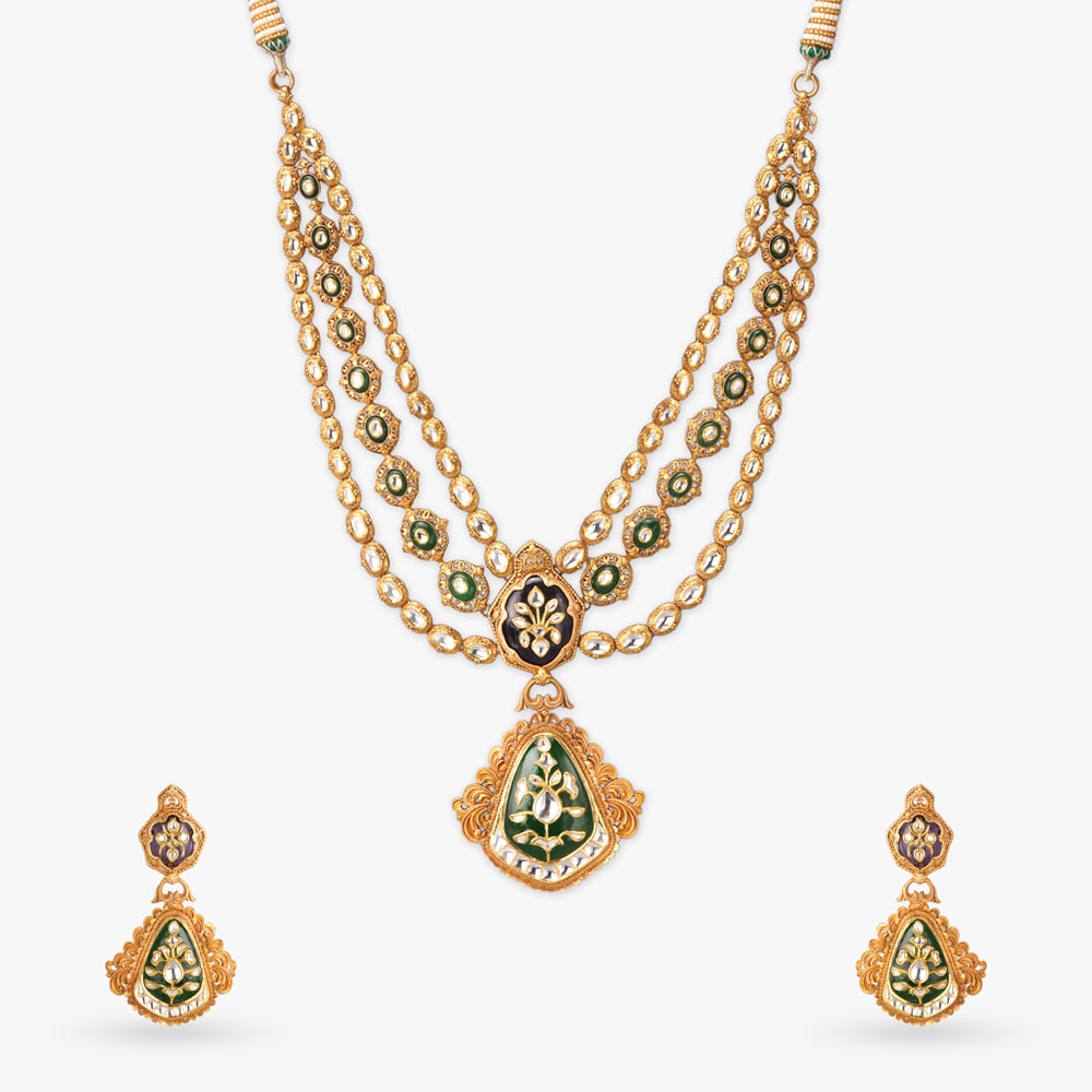 Imperial Opulence Gold Necklace Set,,hi-res image number null