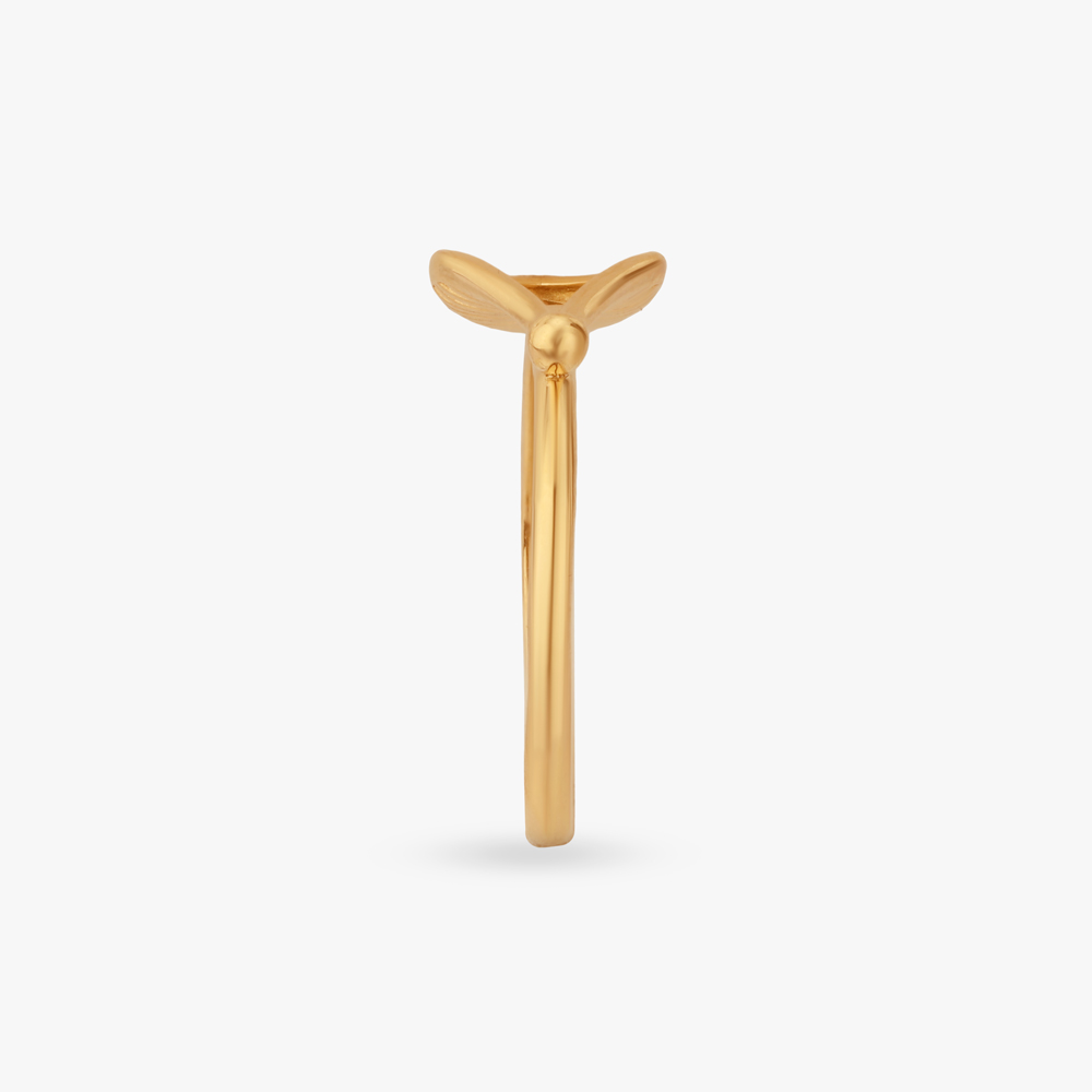 Sculpted Foliage Gold Ring,,hi-res image number null