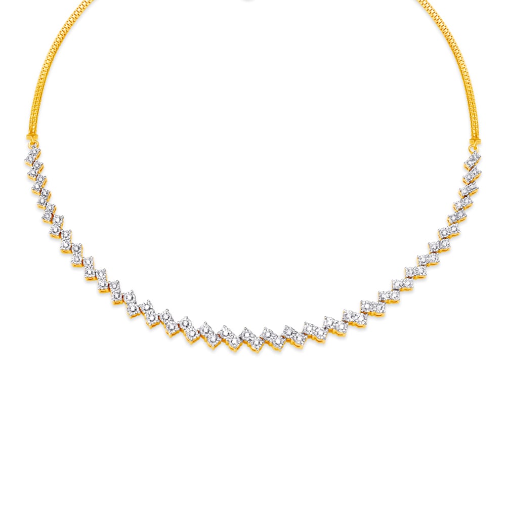 Tanishq diamond necklace discount