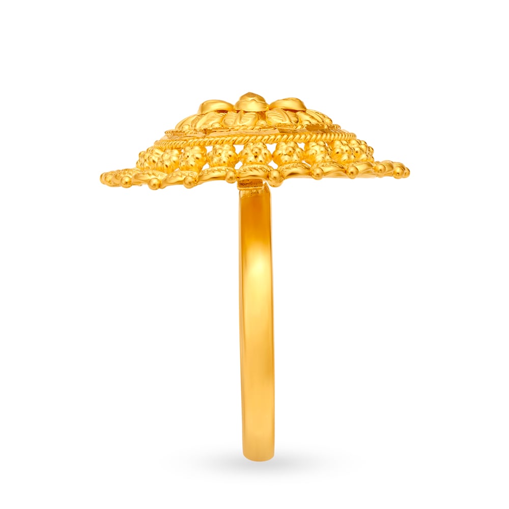 Magnificent Floral Gold Ring,,hi-res image number null