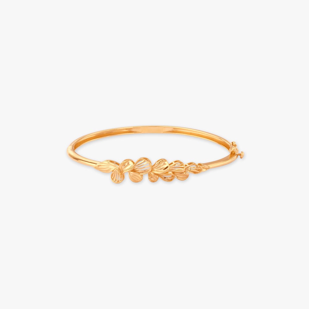Petal Poise Gold Bangle,,hi-res image number null