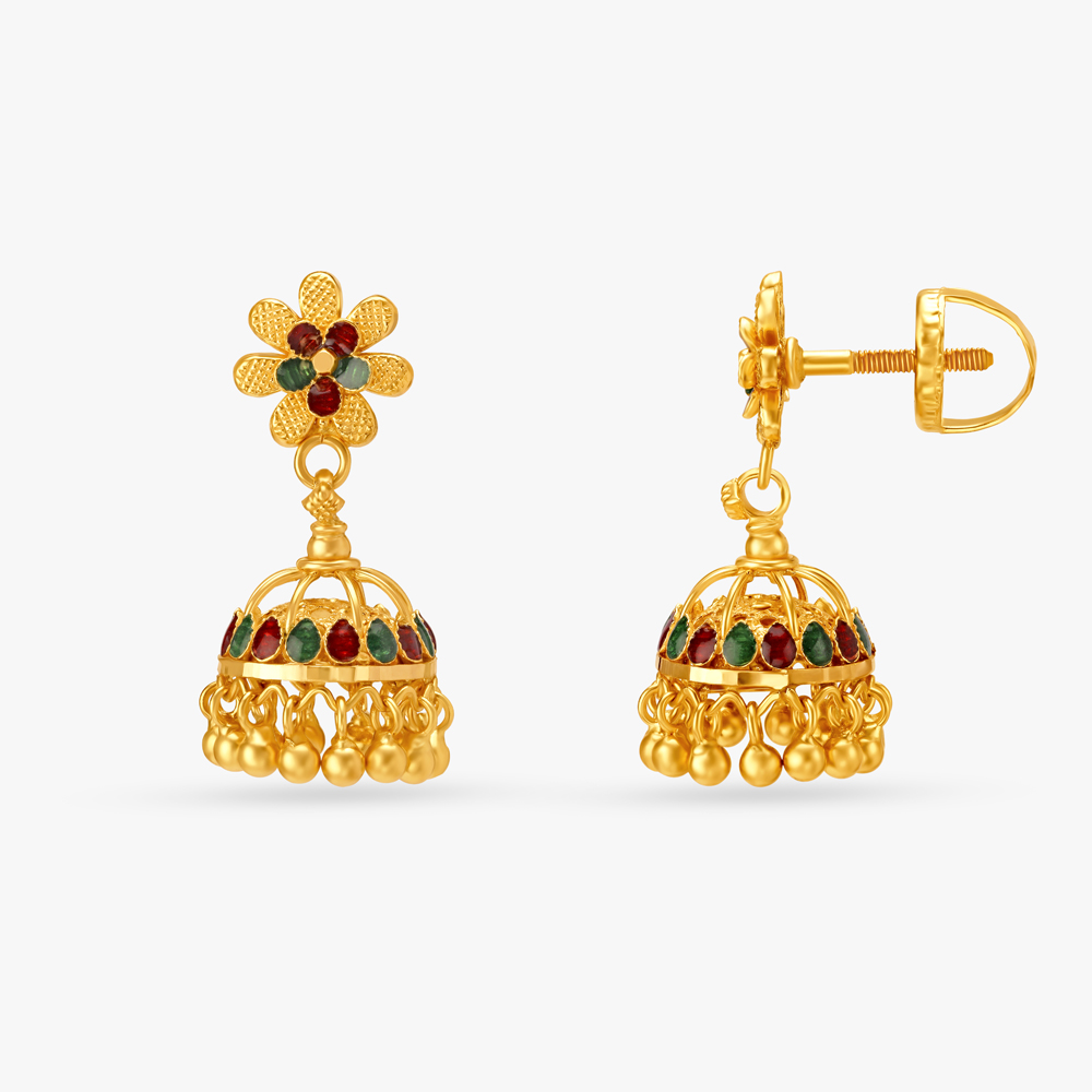 Enchanting Traditional Jhumka,,hi-res image number null