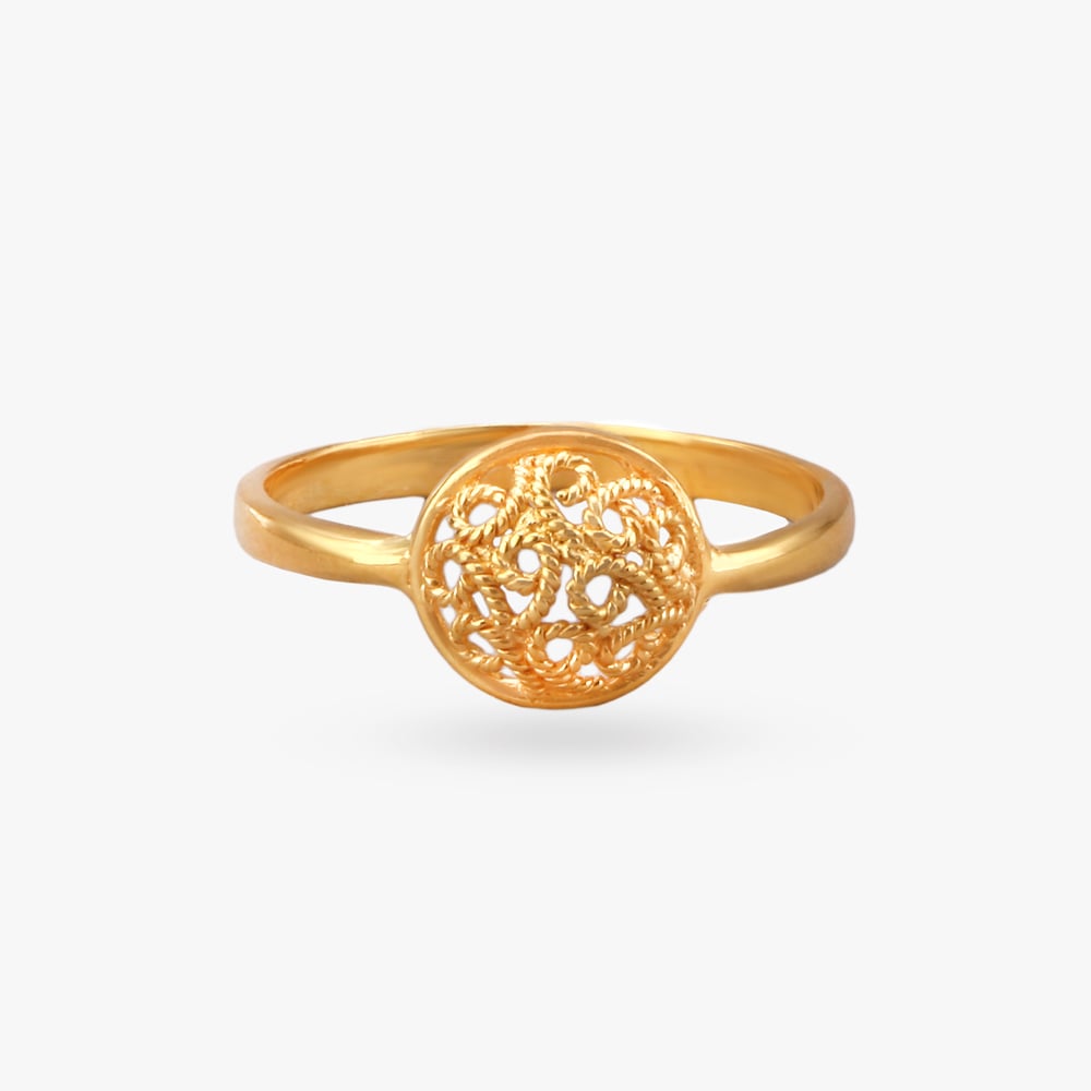 Delicate Details Gold Finger Ring for Kids,,hi-res image number null
