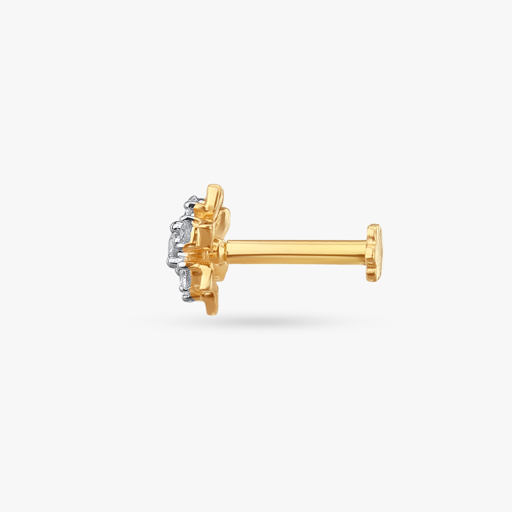 Petal Perfection Diamond Nose Pin,,hi-res image number null