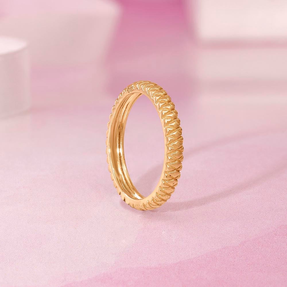 Bold Edge Gold Ring,,hi-res image number null
