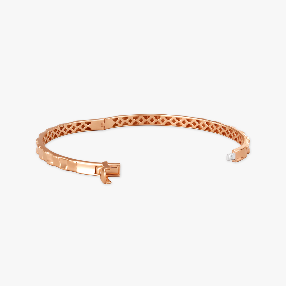 Distinctively Crafted Rose Gold Bangle,,hi-res image number null