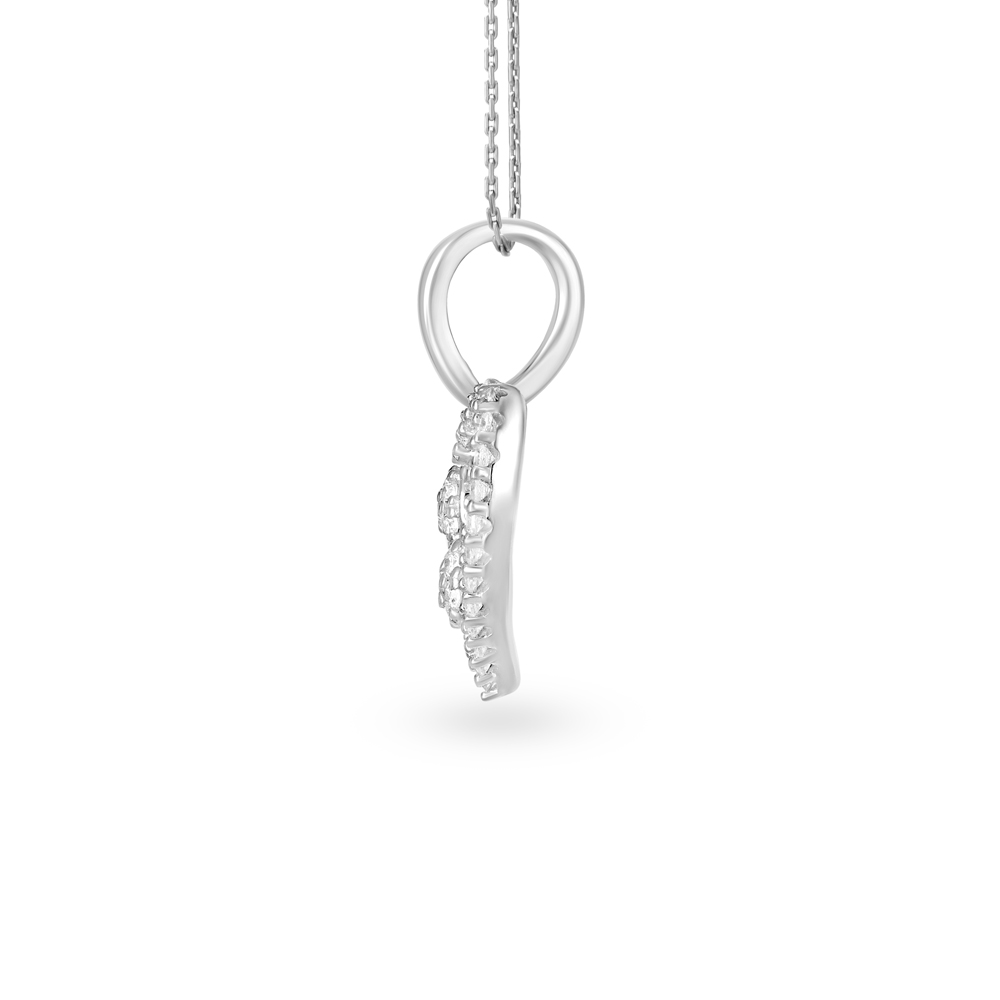 Beaded Heart Silver Pendant,,hi-res image number null