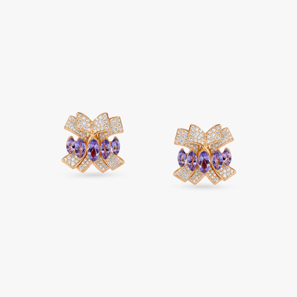 

Midnight Gaze Diamond Stud Earrings