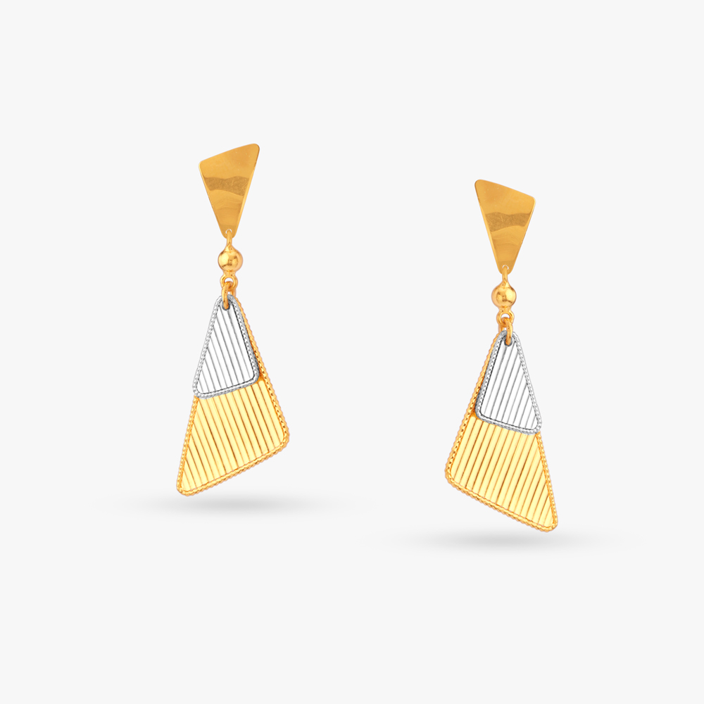 Geometric Bold Drop Earrings,,hi-res image number null