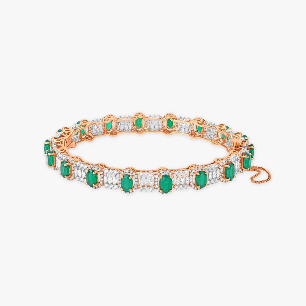 Majestic Onyx and Diamond Bangle