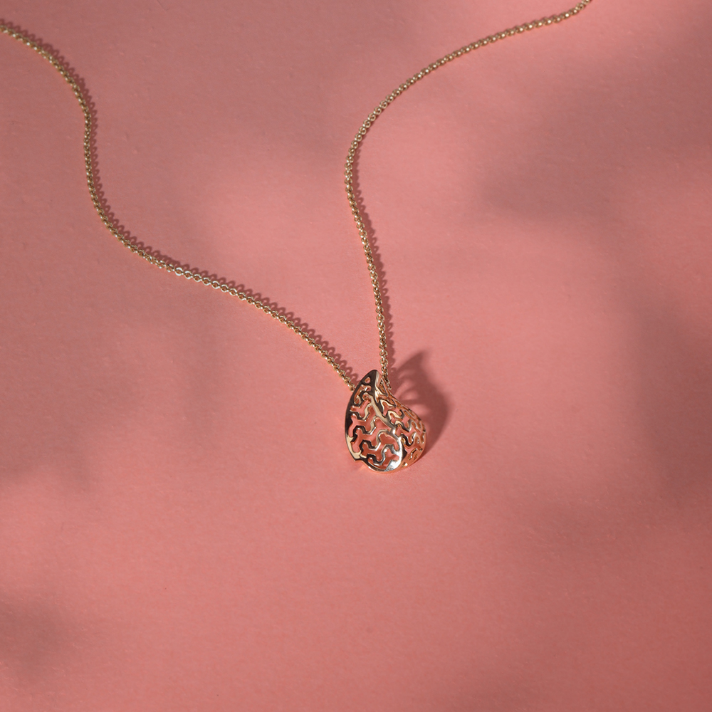 14KT Gleaming Harvest Gold Pendant,,hi-res image number null