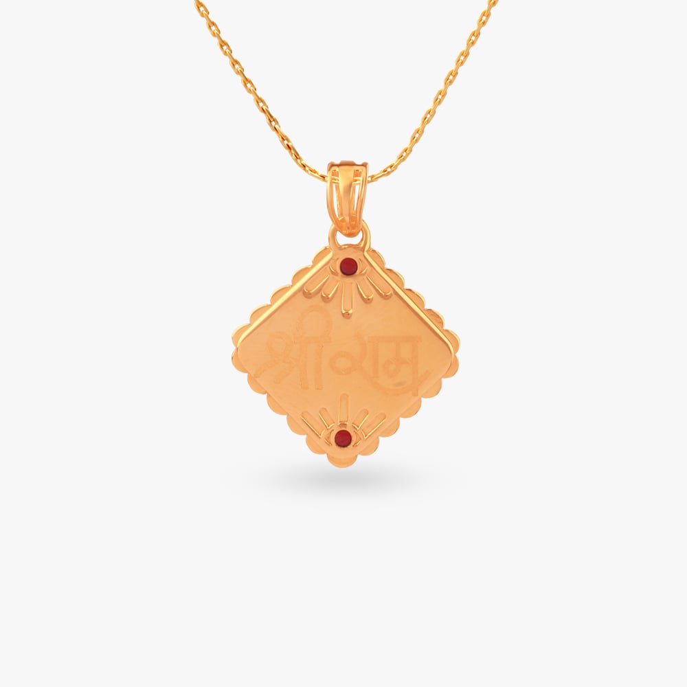 

Shree Ram Gold Pendant
