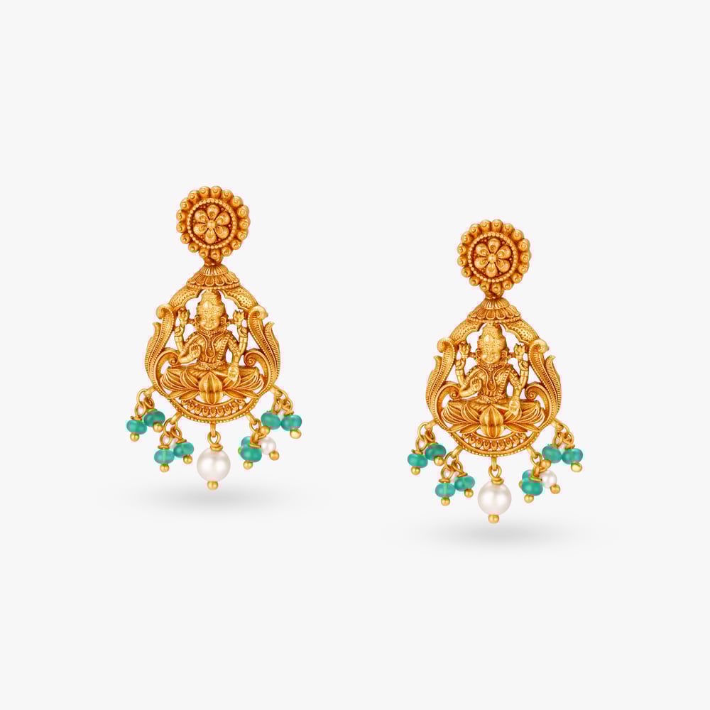 Lakshmi Narayana Gold Necklace Set,,hi-res image number null