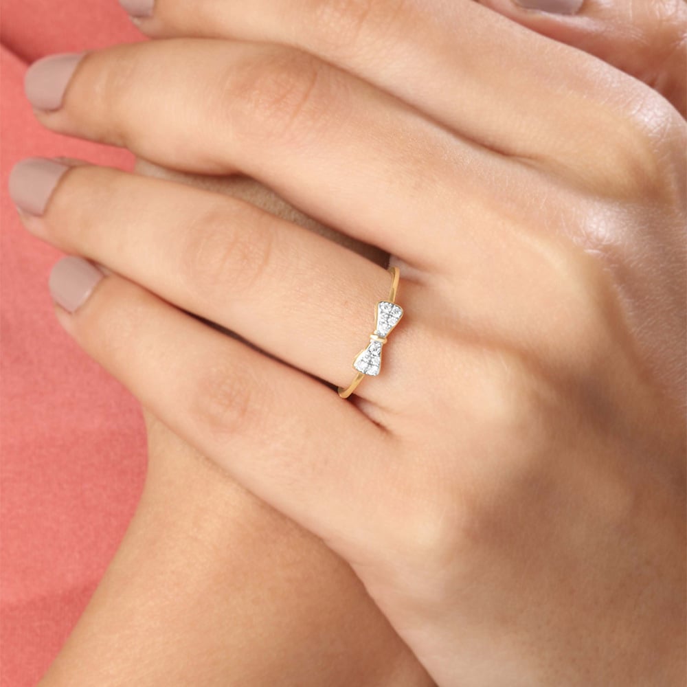 Cutie Bow Spark Diamond Ring,,hi-res image number null