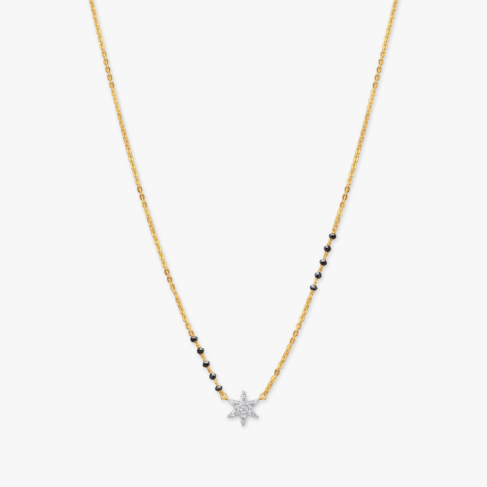 Sparkling Star Diamond Mangalsutra,,hi-res image number null