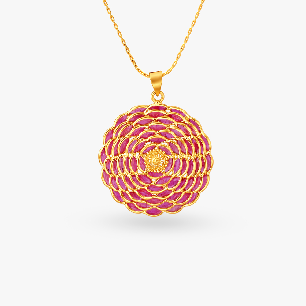 Bloom Pendant and Earrings Set,,hi-res image number null