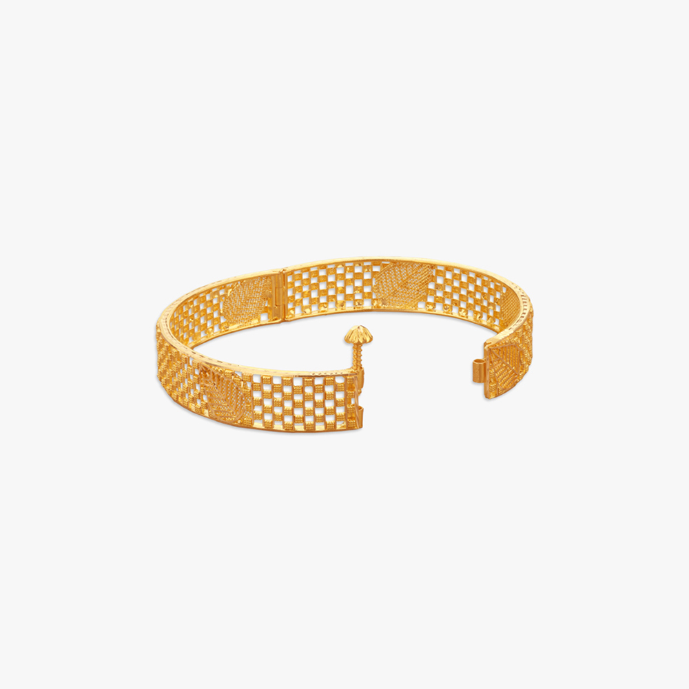 Jaalidar Kantha Choor Gold Bangles,,hi-res image number null