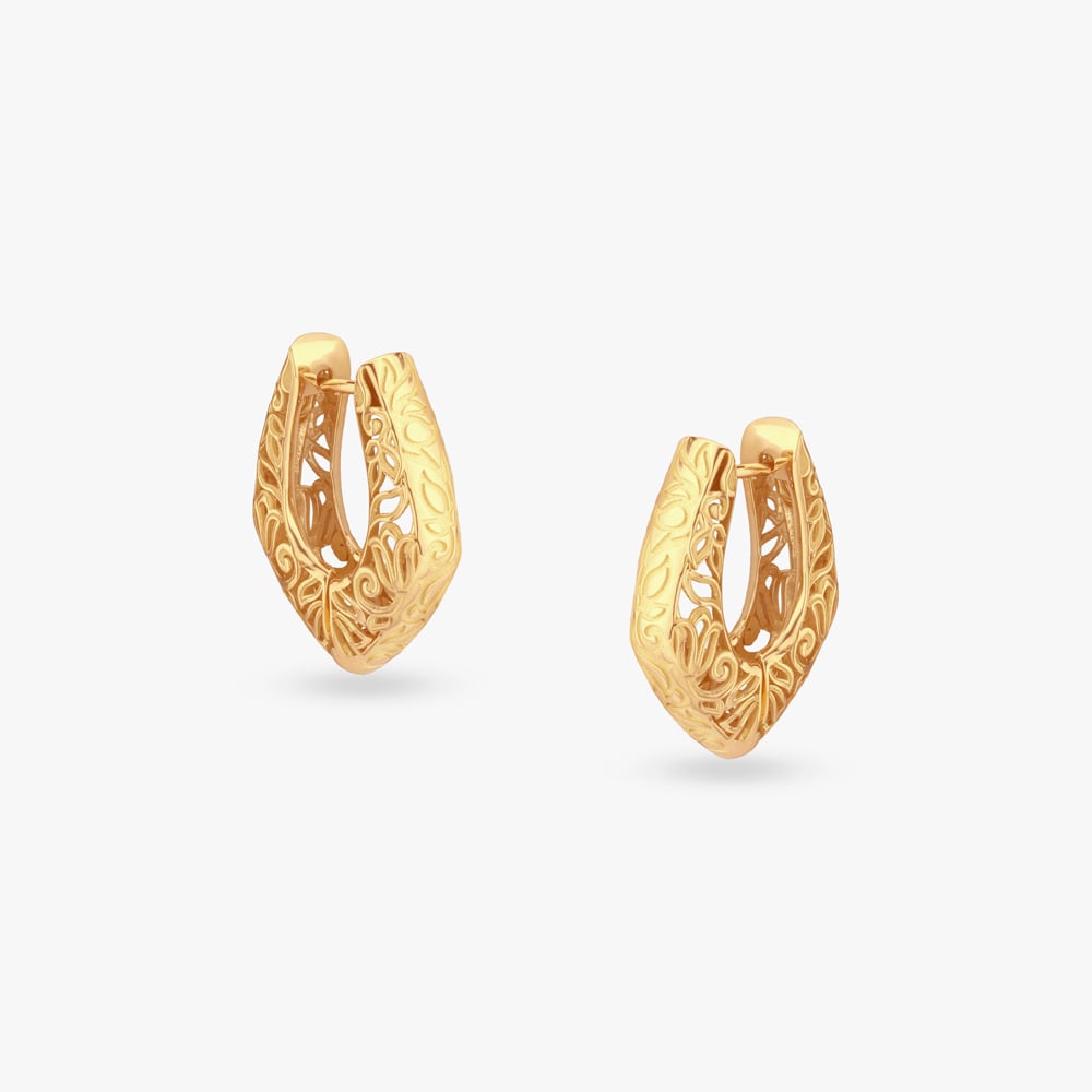 

Modern Muse Gold Hoop Earrings