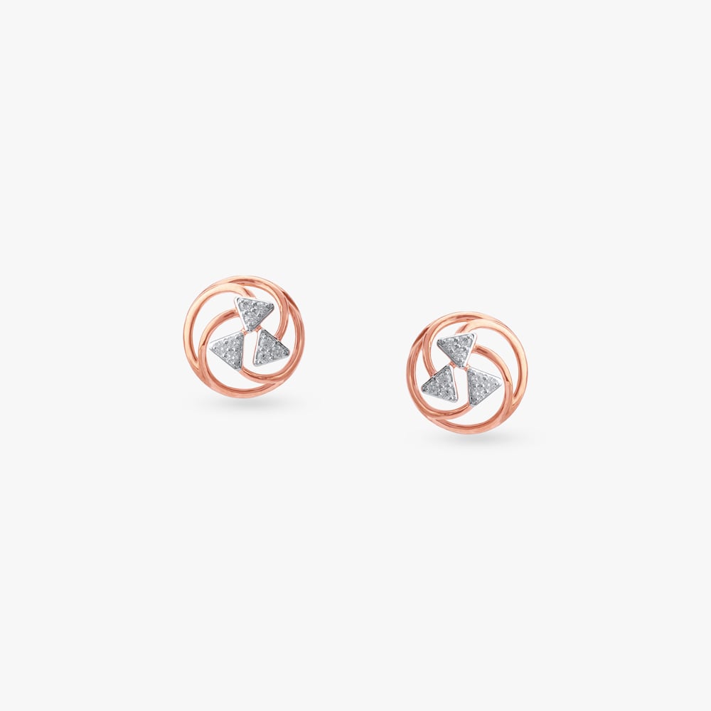 

Spin Spark Diamond Stud Earrings