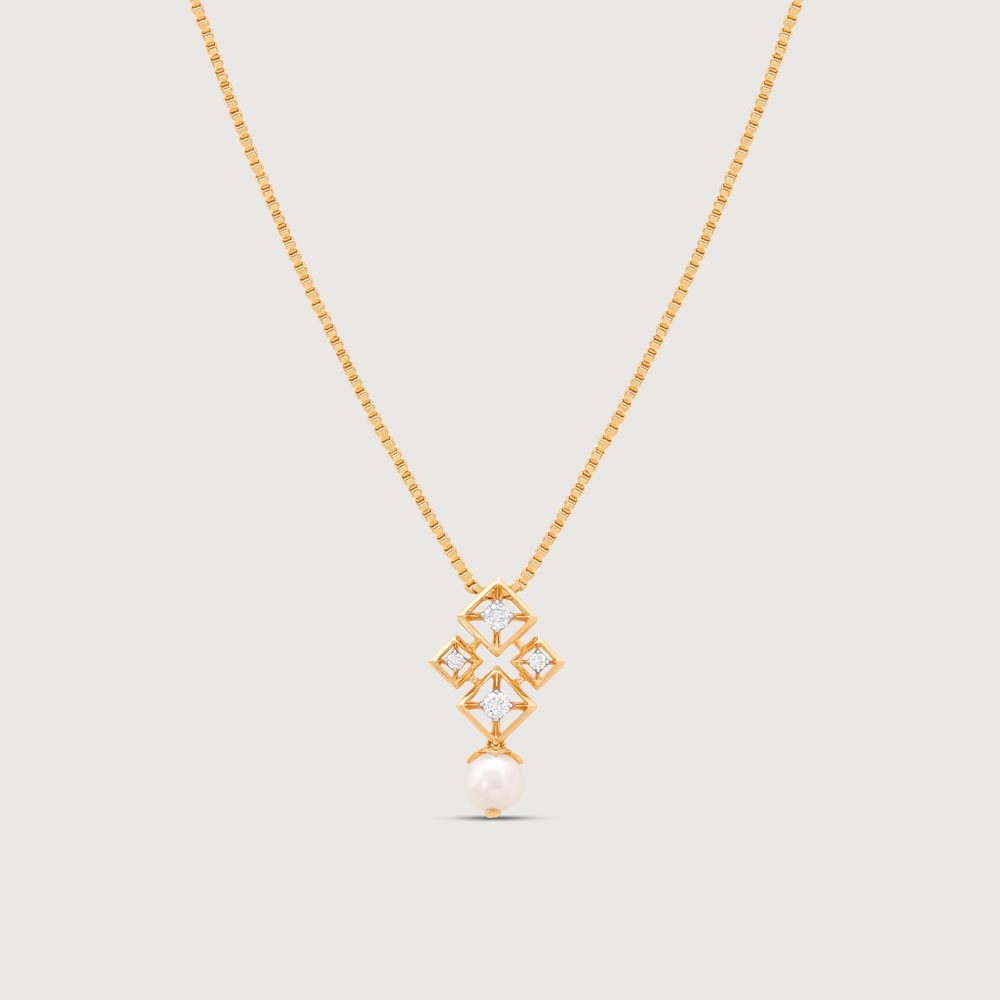 Soft Geometry Diamond Pendant,,hi-res image number null