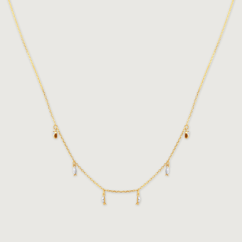 Radiant Droplets Diamond Necklace,,hi-res image number null