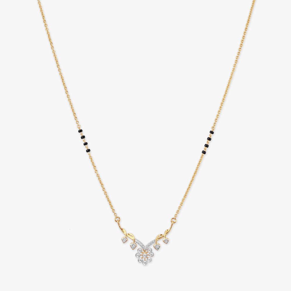 Petal Vibe Diamond Mangalsutra,,hi-res image number null
