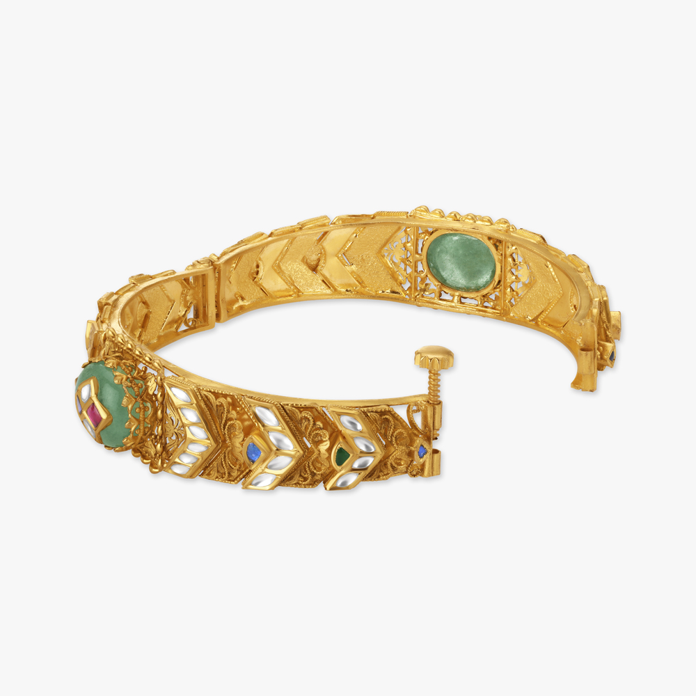 Alluring Kundan Inlay Work Bangle,,hi-res image number null