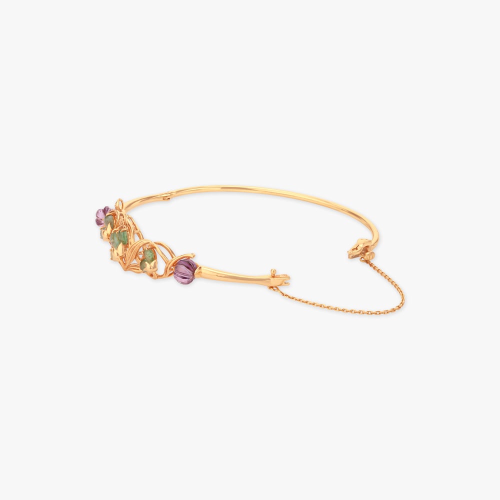 

Petal Orbit Gold Bangle