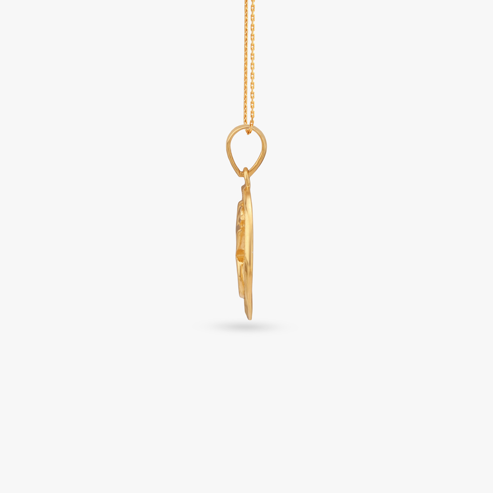 Sacred Ik Onkar Gold Pendant,,hi-res image number null
