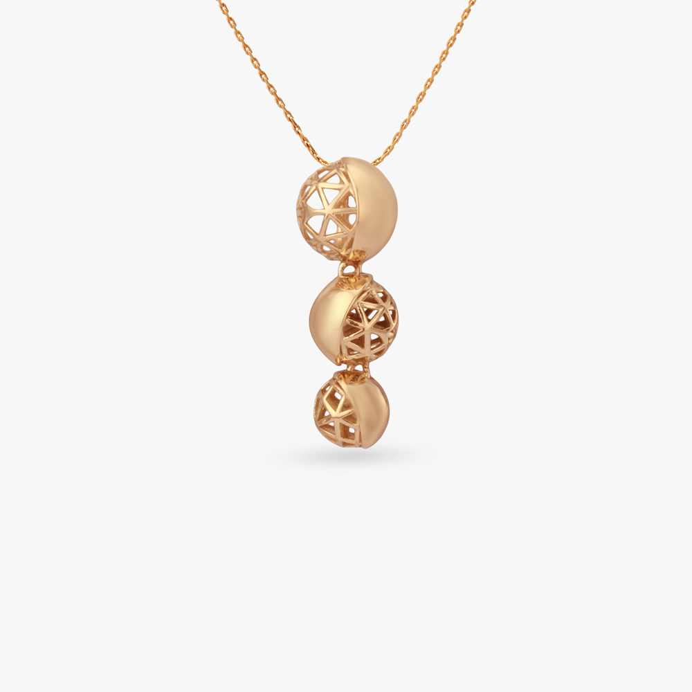 

Orb Stack Gold Pendant
