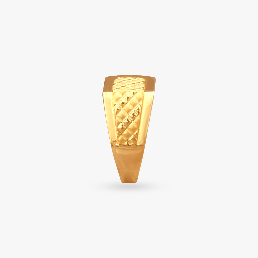 Urban Mark Gold Ring for Men,,hi-res image number null