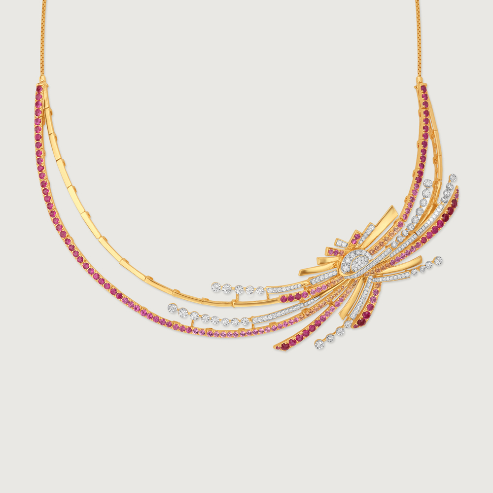 Sunset Radiance Diamond Necklace,,hi-res image number null