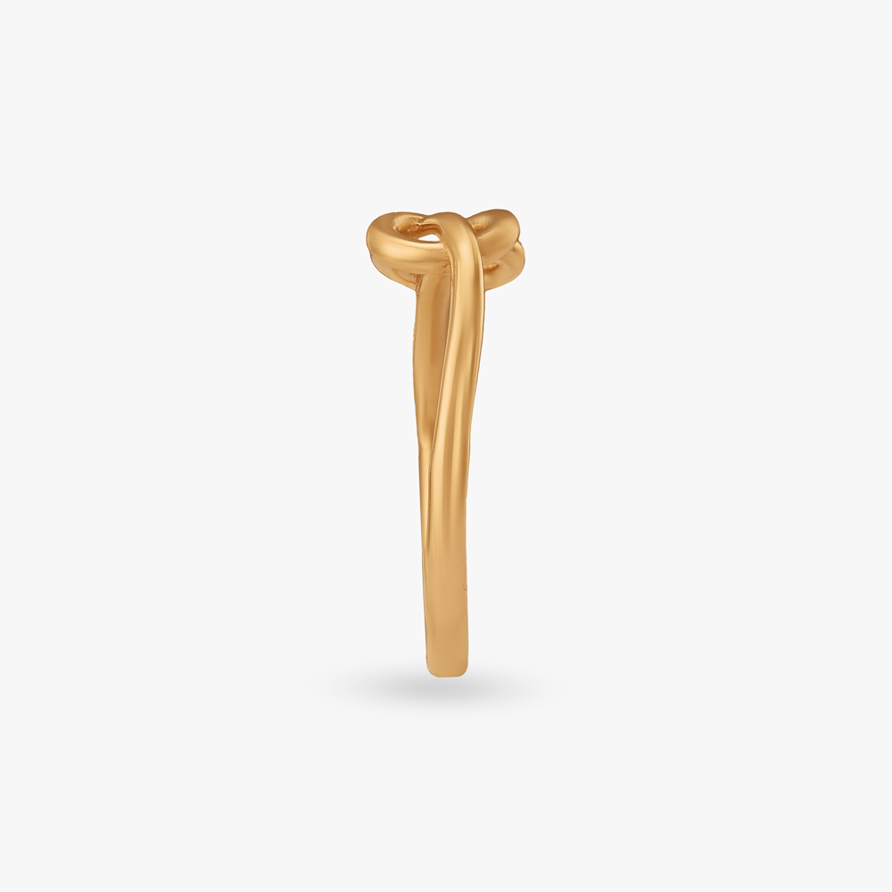 Fluid Knot Gold Ring,,hi-res image number null