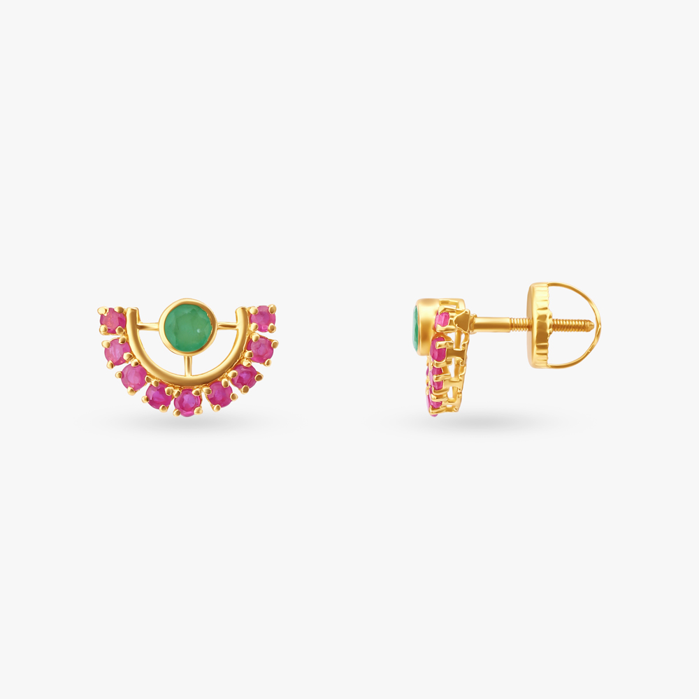 Crescent Pendant with Chain and Earrings Set,,hi-res image number null