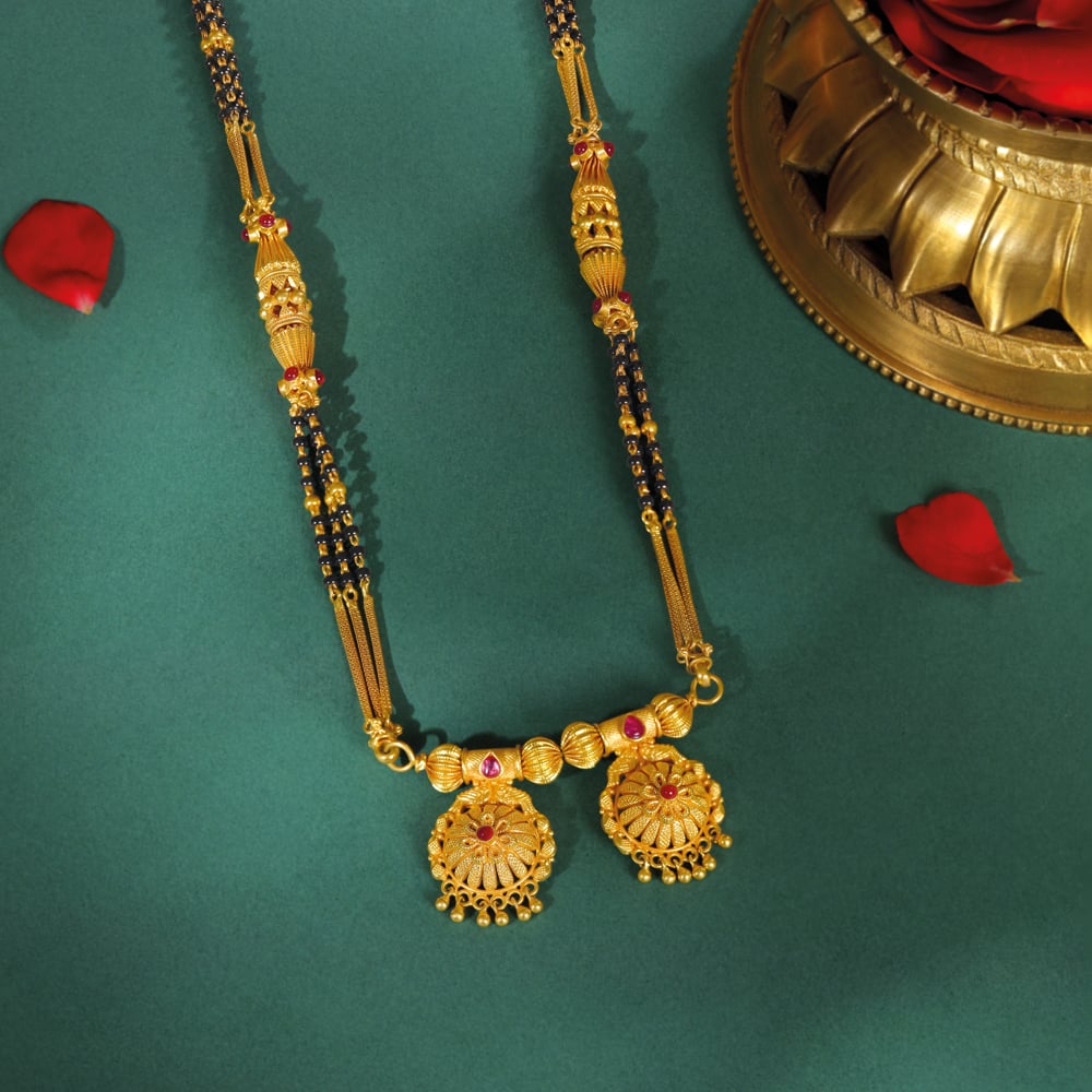 Alluring Double Vati Mangalsutra,,hi-res image number null