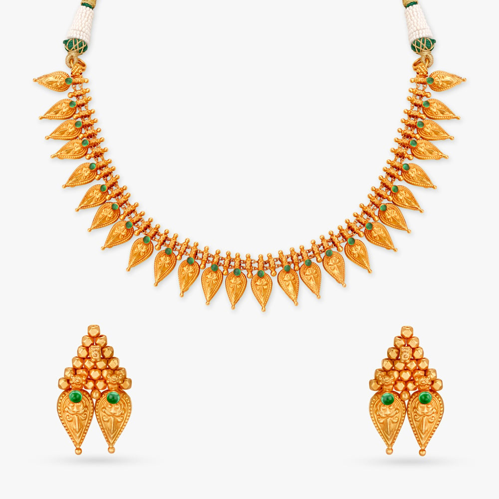 Regal Peacock Necklace Set