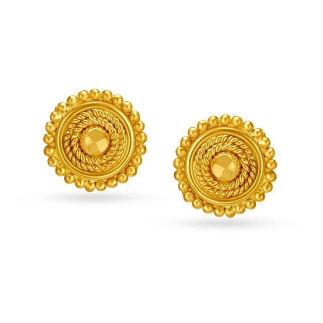Ornate Traditional Stud Earrings,,hi-res image number null