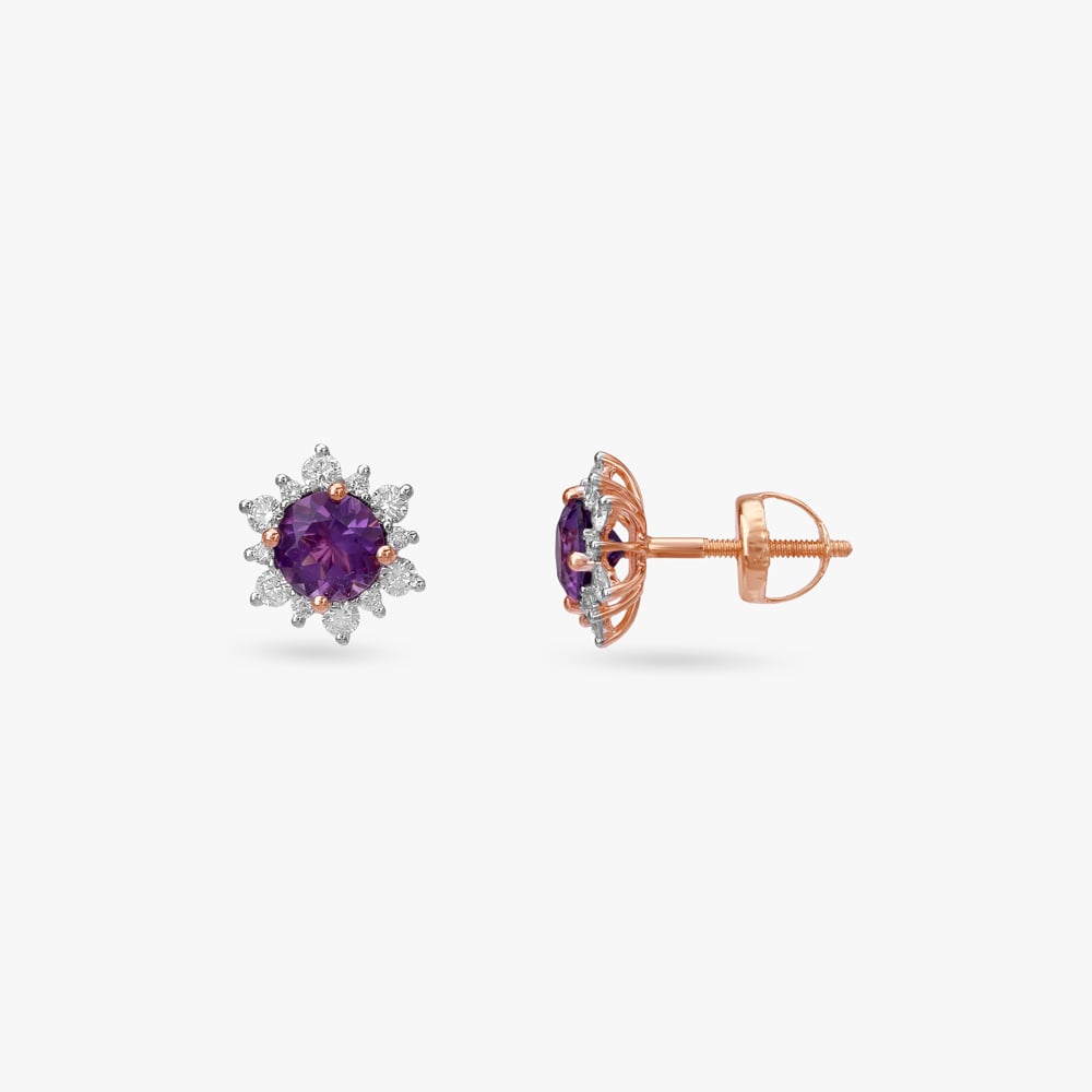 Royal Rosettes Diamond Stud Earrings,,hi-res image number null