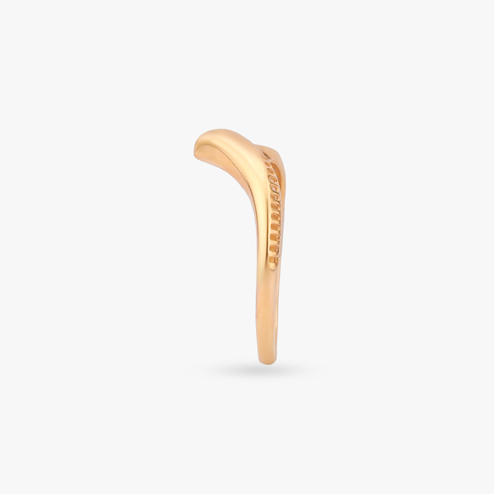 Sculpted Arc Gold Ring,,hi-res image number null