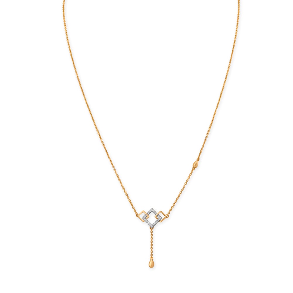 Modish Rhombic Kids Diamond Necklace,,hi-res image number null