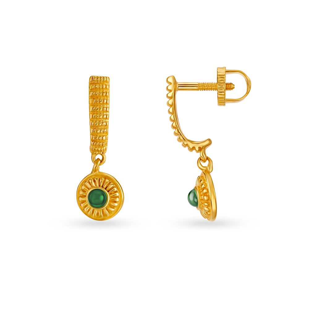 Spectacular Gold Drop Earrings For Kids,,hi-res image number null