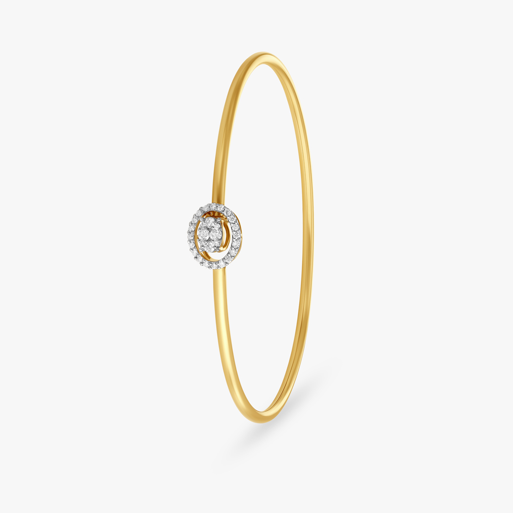 Diamonds Dainty Bangle main image 0