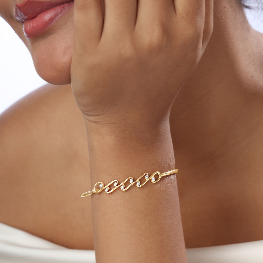 Chic Drip Diamond Bangle,,hi-res image number null