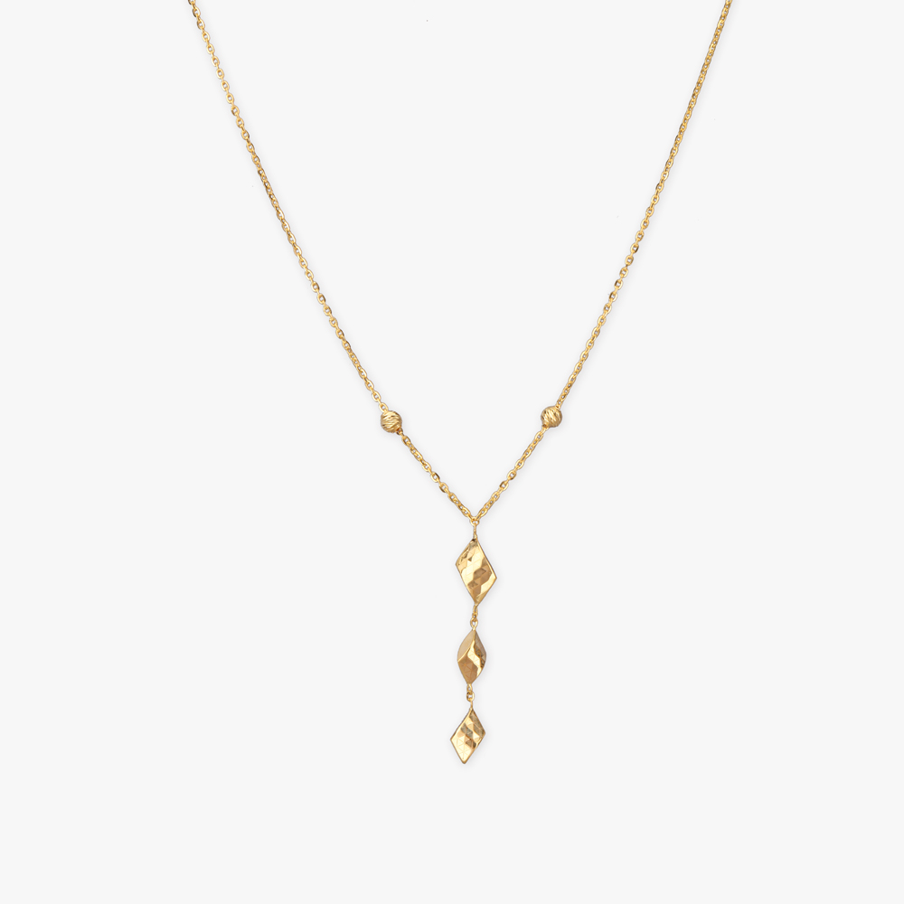Sculpted Shine Gold Necklace,,hi-res image number null