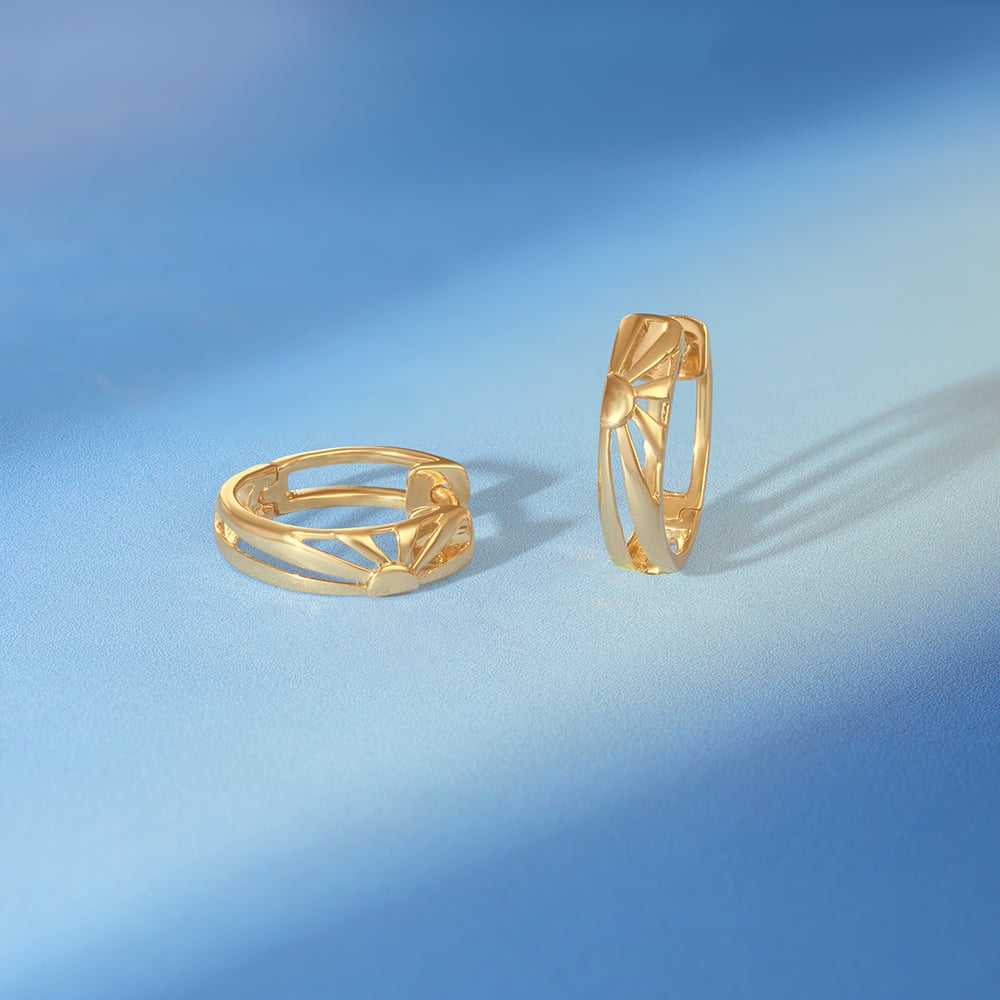 Bold Radiant Gold Hoop Earrings,,hi-res image number null