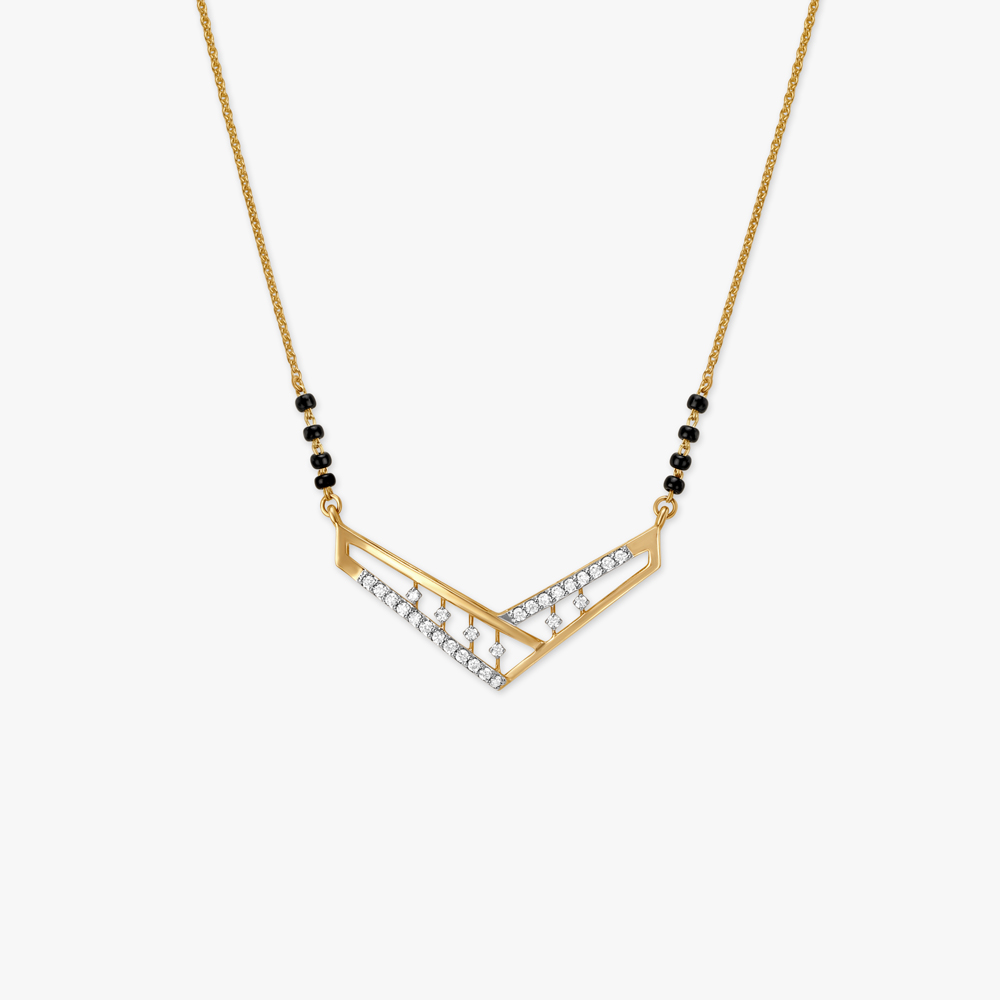 Sleek Diamond Mangalsutra,,hi-res image number null